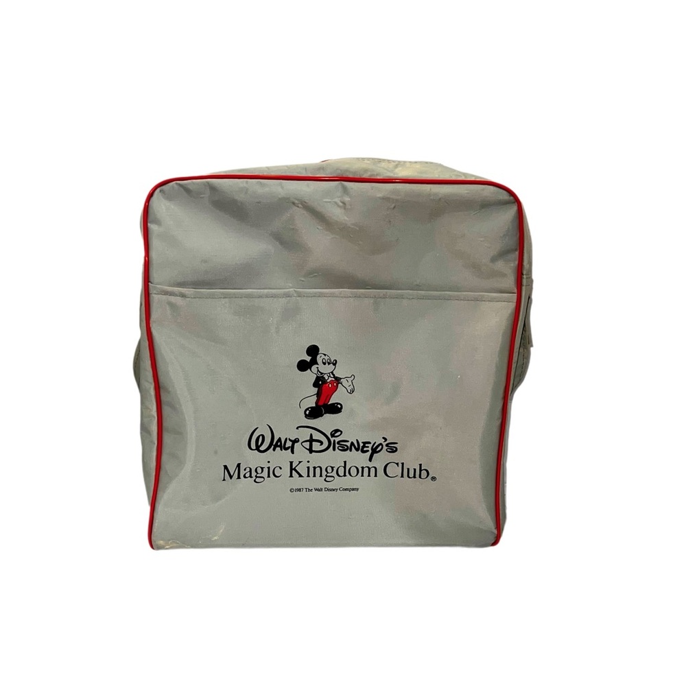 Disney Mickey Mouse Vintage 1987 Tote Bag 12”X13”X5” Magic Kingdom Collectable